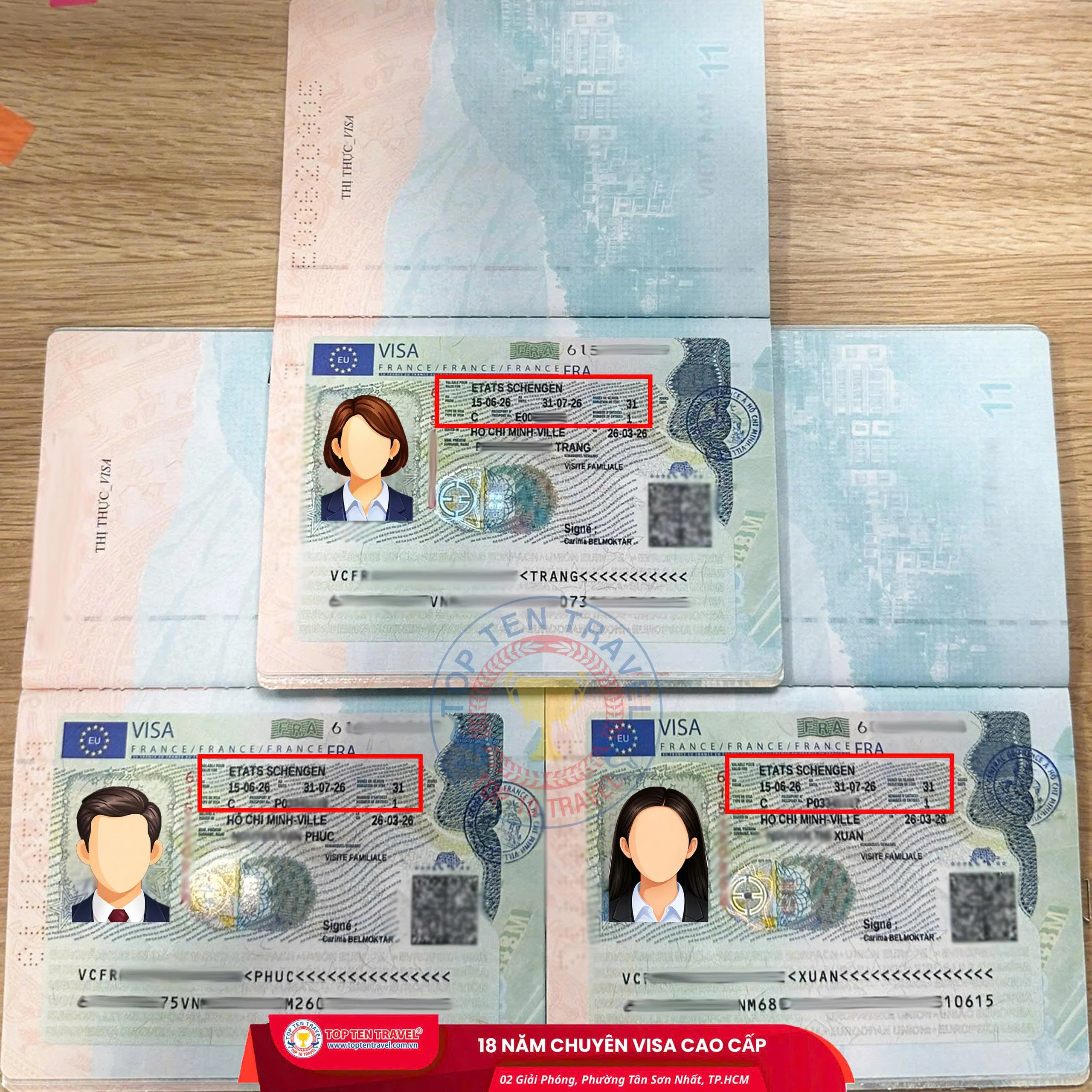 Dịch vụ làm visa Pháp trọn gói tỷ lệ đậu lên đến 99% 2 Dịch vụ làm Visa Pháp tại Top Ten Visa