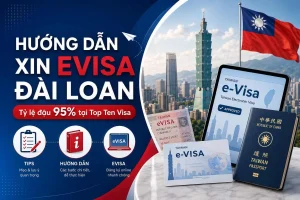 Hướng dẫn xin Evisa Đài Loan tỷ lệ đậu 95% tại Top Ten Visa