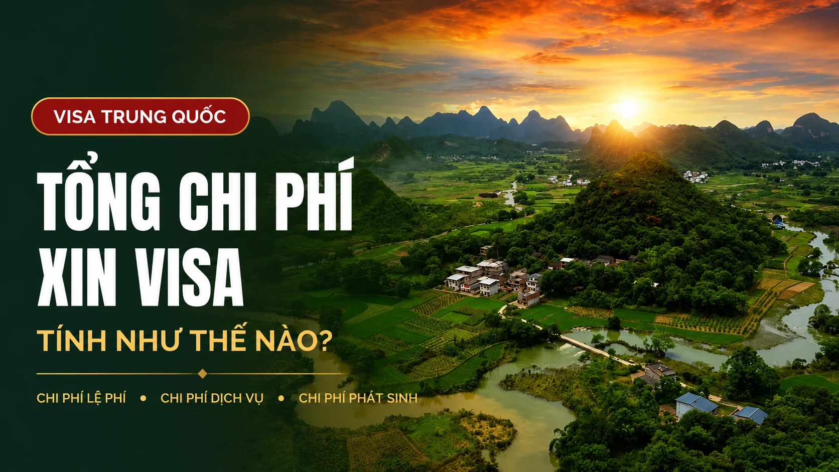 Tổng chi phí xin visa tính như thế nào?