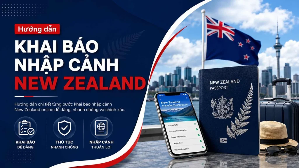 Hướng dẫn khai báo nhập cảnh New Zealand chi tiết năm 2026