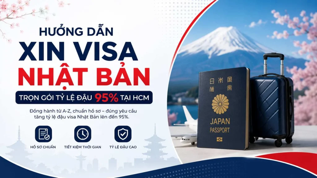 Hướng dẫn xin visa Nhật Bản trọn gói tỷ lệ đậu 95% tại HCM