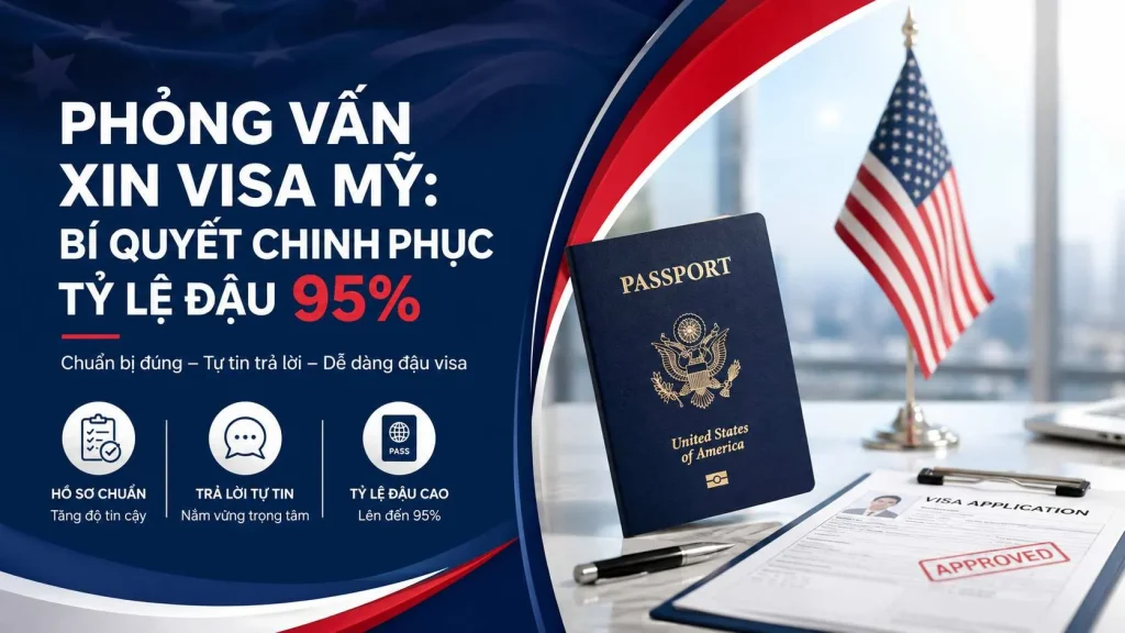 Phỏng vấn xin visa Mỹ: Bí quyết chinh phục tỷ lệ đậu 95%