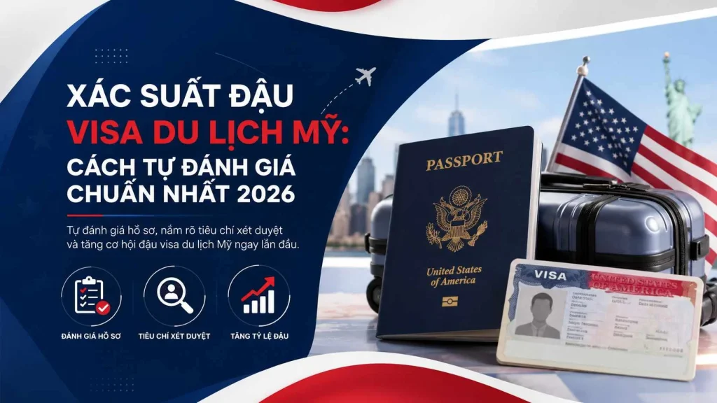 Xác suất đậu visa du lịch Mỹ: Cách tự đánh giá chuẩn nhất 2026